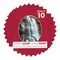 Red Suede Mat Board for 22x28 Frames - Oval Opening for 16x20 Photos